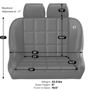 Corbeau - Corbeau 36-inch Baja Bench Seat - Image 6