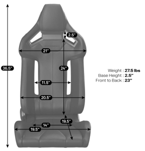 Corbeau - Corbeau FXR Reclining Racing Seat - Pair - Image 4