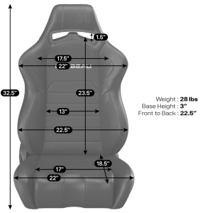 Corbeau - Corbeau LG1 Reclining Racing Seat (Pair) - Image 7