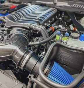 Custom airbox setup, not part of the standard kit