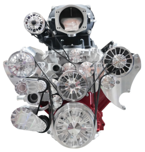 CVF Racing - CVF Wraptor LS 10-Rib FEAD System For Magnuson TVS2650 With Alternator AC and Power Steering - Polished (Jackshaft) - Image 2
