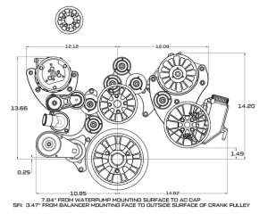 CVF Racing - CVF Wraptor LS 10-Rib FEAD System For Magnuson TVS2650 With Alternator AC and Power Steering - Polished (Jackshaft) - Image 4