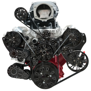 CVF Racing - CVF Wraptor LS 10-Rib FEAD System For Magnuson TVS2650 With Alternator AC and Power Steering - Black Diamond (Jackshaft) - Image 2