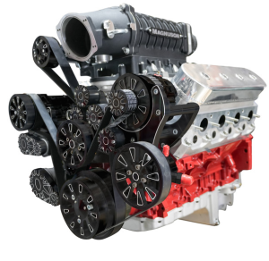 CVF Racing - CVF Wraptor LS 10-Rib FEAD System For Magnuson TVS2650 With Alternator AC and Power Steering - Black Diamond (Jackshaft) - Image 3
