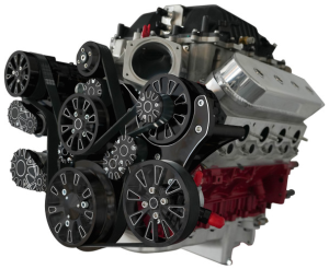 CVF Racing - CVF Wraptor LS 10-Rib FEAD System For Magnuson TVS2650 With Alternator AC and Power Steering - Black Diamond - Image 3