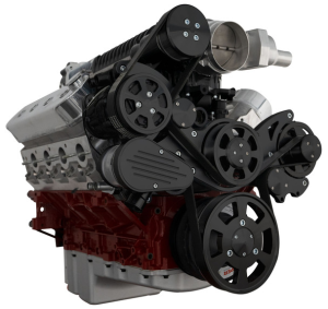 CVF Wraptor LS 8-Rib FEAD System For Whipple 2.3L or 2.9L With Alternator AC and Power Steering - Black