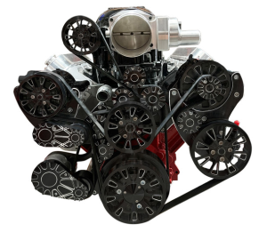 CVF Racing - CVF Reaper LS 10-Rib FEAD System For Whipple Inverted 2.9L With Alternator, AC & Power Steering - Black Diamond - Image 2