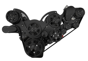 CVF Racing - CVF Wraptor 10-Rib FEAD System For ProCharged BBC With AC, Power Steering & Alternator - Black - Image 2