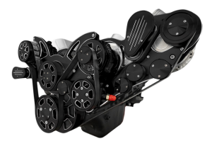 CVF Racing - CVF Wraptor 10-Rib FEAD System For ProCharged BBC With AC, Power Steering & Alternator - Black Diamond Finish - Image 3