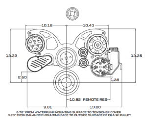 CVF Racing - CVF Wraptor SBF 8-Rib FEAD System For Harrop TVS2650 Superchargers with AC, Power Steering and Alternator - Black Diamond - Image 4