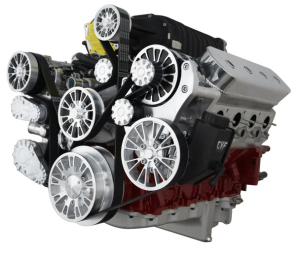 CVF Racing - CVF Reaper LS 10-Rib FEAD System For Harrop TVS2300/TVS2650 Superchargers with AC, Power Steering and Alternator - Polished - Image 3