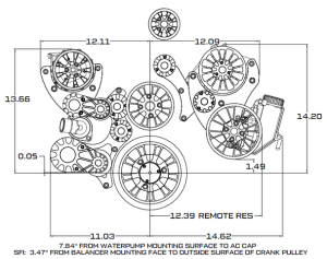 CVF Racing - CVF Reaper LS 10-Rib FEAD System For Harrop TVS2300/TVS2650 Superchargers with AC, Power Steering and Alternator - Black Diamond - Image 4
