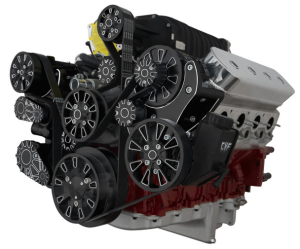 CVF Racing - CVF Reaper LS 10-Rib FEAD System For Harrop TVS2300/TVS2650 Superchargers with AC, Power Steering and Alternator - Black Diamond - Image 3