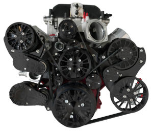 CVF Racing - CVF Reaper 10 Rib Black Serpentine Drive System For LS Engines Using OE 1.9L Eaton Supercharger - Alternator, AC & PS (LSA Beltline) - Image 2