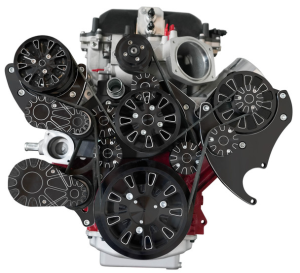 CVF Racing - CVF Reaper 10 Rib Black Diamond Serpentine Drive System For LS Engines Using OE 1.9L Eaton Supercharger - Alternator, AC & PS (LSA Beltline) - Image 2
