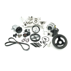 BTR LT 6-Rib Front Accessory Drive Bracketless System w/ PS, AC & Alternator - Satin