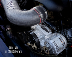 Brian Tooley Racing - BTR LT 6-Rib Front Accessory Drive Bracketless System w/ PS, AC & Alternator - Black - Image 3