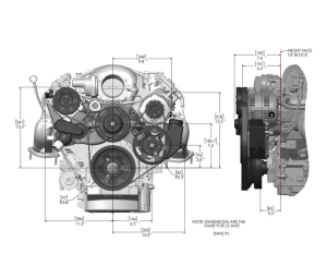Brian Tooley Racing - BTR LS 6-Rib Front Accessory Drive Bracketless System w/ PS, AC & Alternator - Black - Image 2