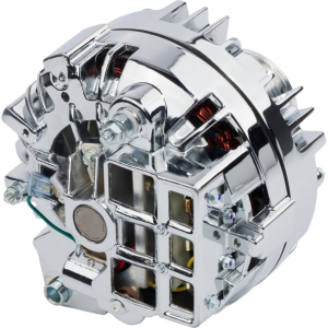 CVF Racing - CVF Chrysler 1-Wire 100 AMP Alternator w/ 8-Rib Pulley - Chrome Plated - Image 2