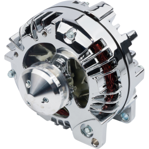 CVF Chrysler 1-Wire 100 AMP Alternator w/ V-Belt Pulley - Chrome Plated