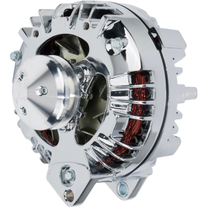 CVF Racing - CVF Chrysler 1-Wire 100 AMP Alternator w/ V-Belt Pulley - Chrome Plated - Image 3
