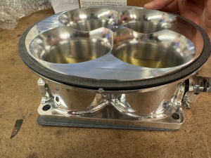 TRE Garage Sale - [GARAGE SALE] Accufab 2.25" Bore 4-Barrel 5500 Polished Throttle Body - Image 2