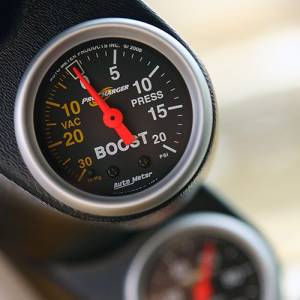 ATI/ProCharger Parts - Procharger Mechanical 20 PSI Boost Gauge - 2-1/16" Black Face - Image 2