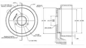 ATI/ProCharger Parts - Procharger 50mm Big Block Chevy Cog Crank Pulley + 6 Rib - Image 3