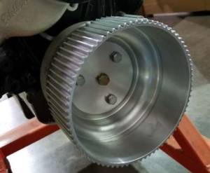 Procharger 50mm Small Block Chevy Cog Crank Pulley + 6 Rib 