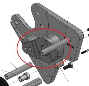 ProCharger 2015+ Ford Mustang 10-Rib H.D. Tensioner Assembly