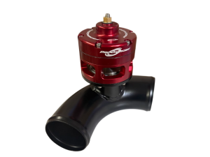 ProCharger 3" 90 Degree Steel Air Tube W/ Red Open Race Valve