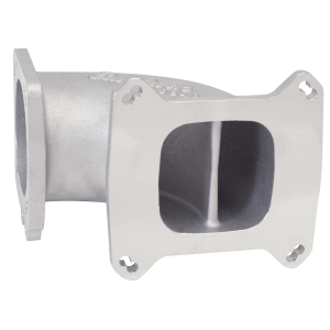 Edelbrock - Edelbrock 4150/Square Bore Intake Manifold to GM/Ford Up To 95mm Throttle Body Intake Elbow - Satin - Image 3