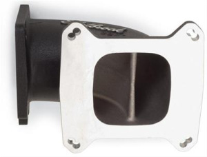 Edelbrock - Edelbrock 4150/Square Bore Intake Manifold to GM/Ford Up To 95mm Throttle Body Intake Elbow - Black - Image 3