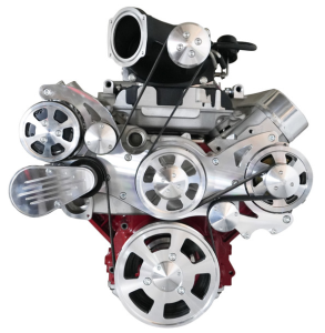 CVF Racing - CVF Wraptor LS 8-Rib FEAD System For Magnuson TVS2300 With Alternator AC and Power Steering - Polished - Image 2