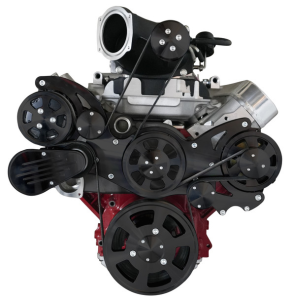 CVF Racing - CVF Wraptor LS 8-Rib FEAD System For Magnuson TVS2300 With Alternator AC and Power Steering - Black - Image 2