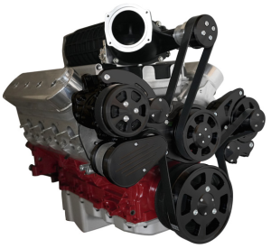 CVF Racing - CVF Wraptor LS 8-Rib FEAD System For Magnuson TVS2300 With Alternator AC and Power Steering - Black - Image 3