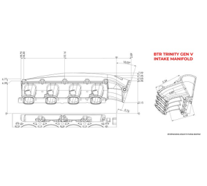 Brian Tooley Racing - Copy of BTR LT4 Trinity Cast Aluminum Intake Manifold W/ Injector Holes - Natural Finish - Image 4