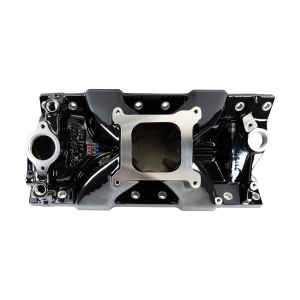 Edelbrock - Edelbrock Victor Jr SBC 23 Degree Single Plane Black Plasma Intake Manifold - 4150 Flange - Image 2