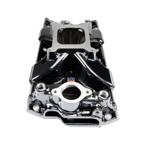 Edelbrock - Edelbrock Victor Jr SBC 23 Degree Single Plane Black Plasma Intake Manifold - 4150 Flange - Image 3