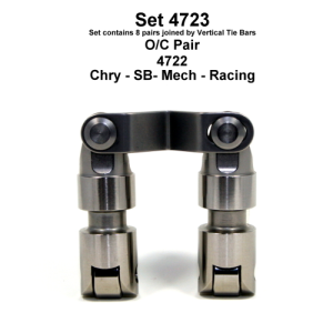 Morel 4723 Solid Roller Sportsman Lifters for Small Block Mopar LA-Block Engines - No Pushrod Oiling 