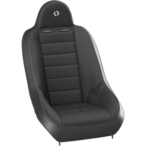 Blemished Corbeau Baja Ultra Black Vinyl / Cloth Fixed-Back Racing Seat - Single