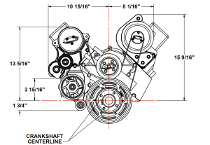 ATI/Procharger - ProCharger SBF Ford Modular Front End Accessory Serpentine Drive Kit With 8-Rib Crank Pulley / SC, PS, AC and Alt Bracket - Image 7