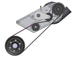 ZL1 supercharger dedicated belt route