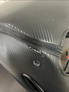 Corbeau-Blem - Blemished Corbeau DFX Black Cloth/Red Vinyl Limited Edition Fixed-Back Racing Seat - Single - Image 3