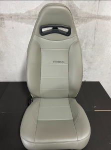 Corbeau-Blem - Blemished Corbeau Moab Grey Vinyl Reclining Back Racing Seats - Pair - Image 5