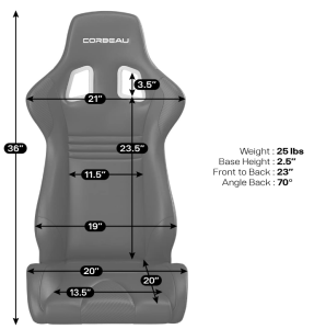 Corbeau-Blem - Blemished Corbeau Evolution X Black Vinyl / Red Stitching Fixed Back Racing Seat - Single - Image 3