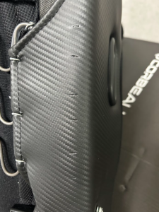 Corbeau-Blem - Blemished Corbeau DFX Black Cloth / Black Piping Fixed-Back Racing Seat - Single - Image 2