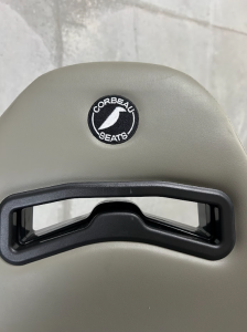 Corbeau-Blem - Blemished Corbeau Moab Grey Vinyl Reclining Back Racing Seats - Pair - Image 12
