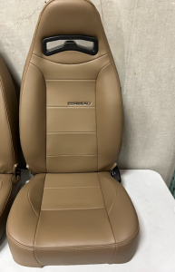 Corbeau-Blem - Blemished Corbeau Moab Spice Vinyl Reclining Back Racing Seats - Pair - Image 2