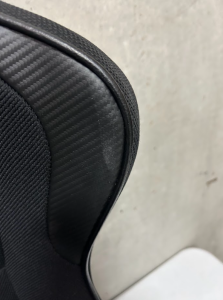 Corbeau-Blem - Blemished Corbeau DFX Black Cloth / Black Piping Fixed Back Seats - Pair - Image 3